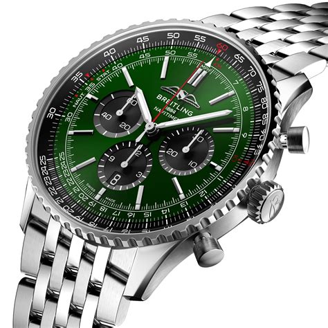 breitling navitimer 46 green|breitling navitimer 46mm price.